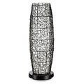 Brilliantbulb Concepts  Patioglo Walnut Random Weave Resin Wicker Cover LED Floor Lamp; Bright White BR1609979